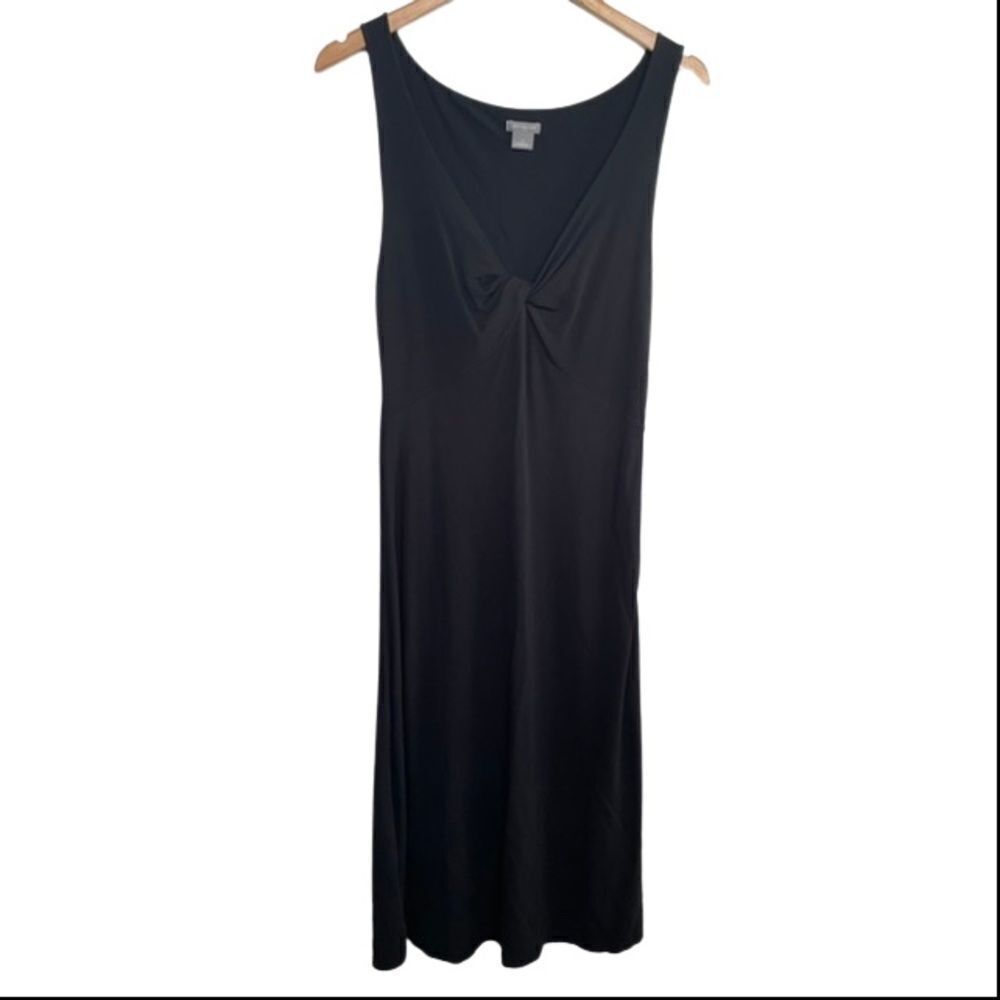 Ann Taylor Black Dress - Sleeveless, twist bodice detail - Size 10